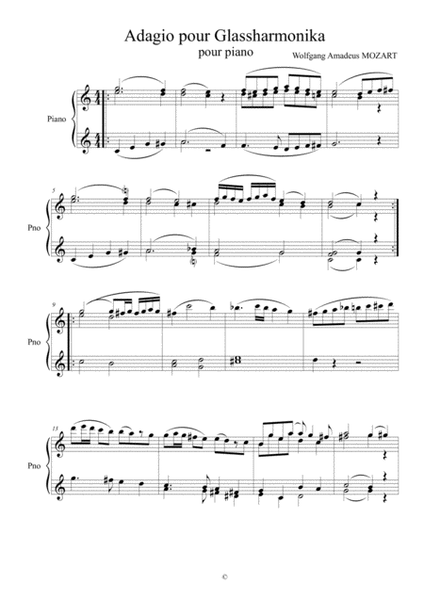 MOZART - Adagio pour Glassharmonica K.V.617 image number null