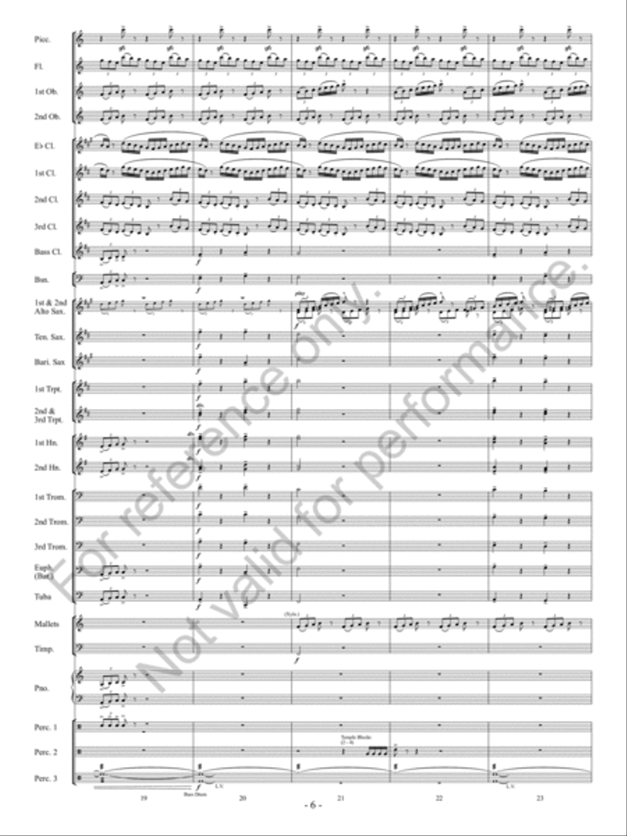 Downtown Scherzo Concert Band scores gallery preview page 7