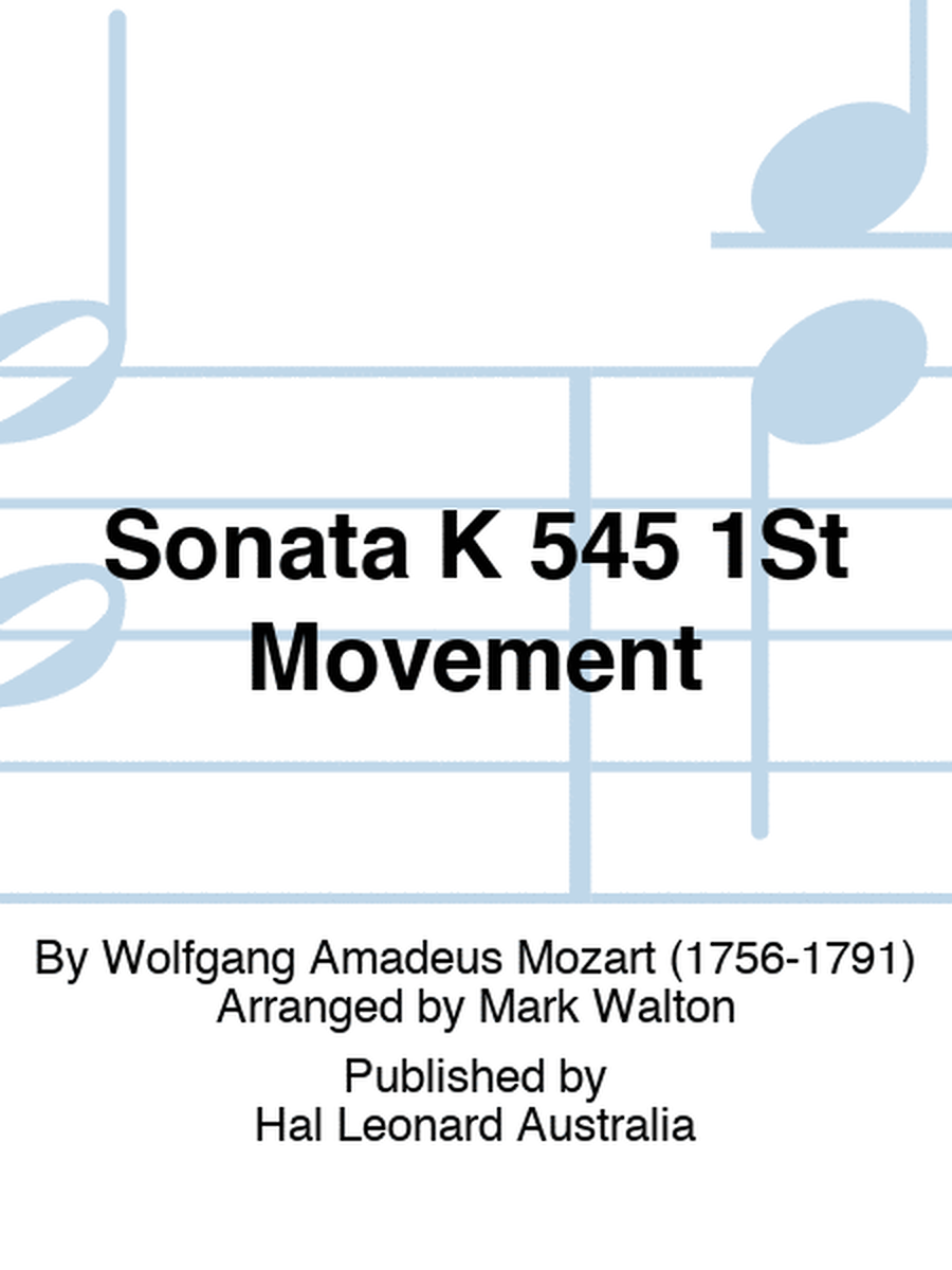 Sonata K 545 1St Movement