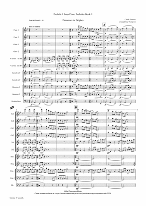 Debussy: Piano Preludes Bk.1 No.1"Danseuses de Delphes" - symphonic wind