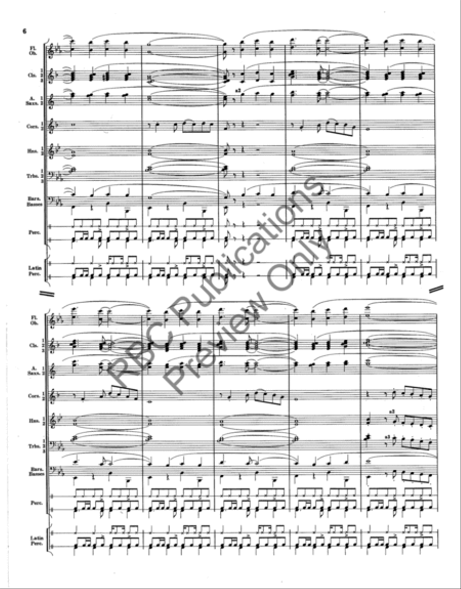 Wah Wah Juarez Concert Band scores gallery preview page 6