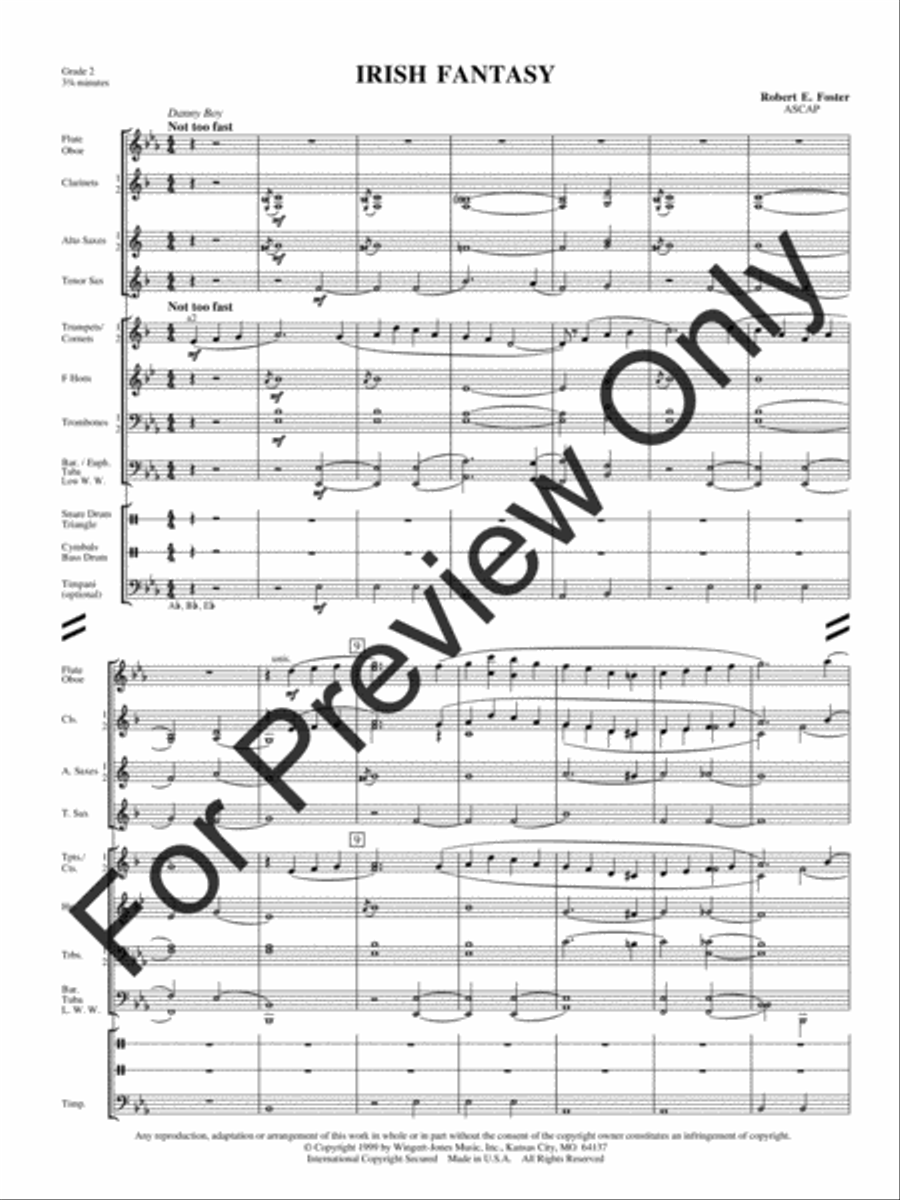 Irish Fantasy (Score) Concert Band scores gallery preview page 3
