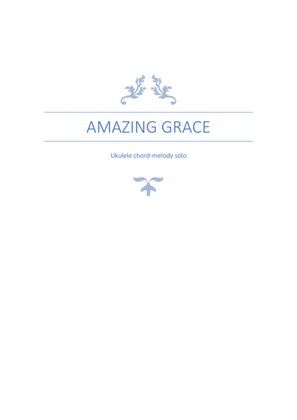 Amazing Grace Ukulele Chord-Melody Solo