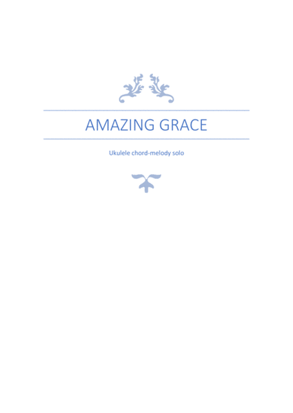 Amazing Grace Ukulele Chord-Melody Solo image number null
