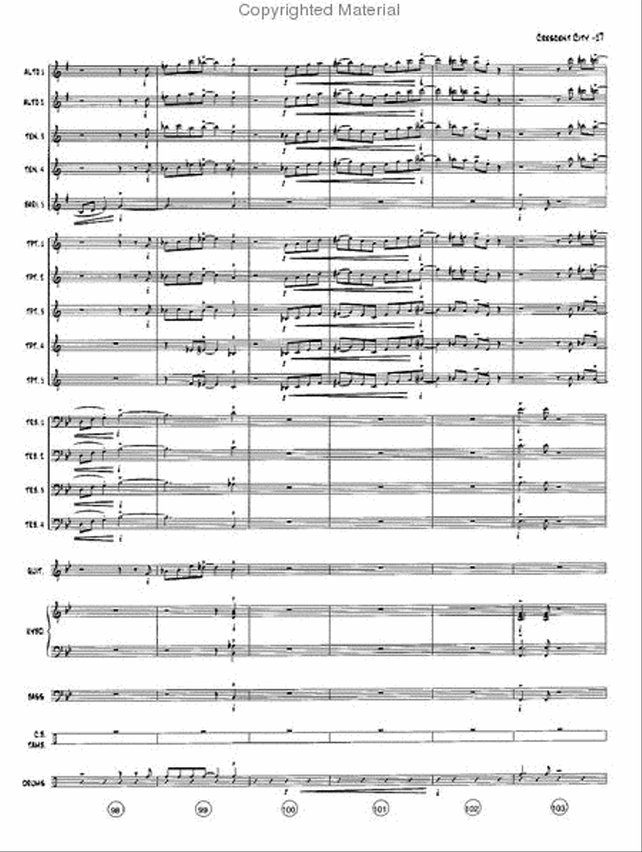 The Crescent City Stomp Jazz Ensemble scores gallery preview page 18