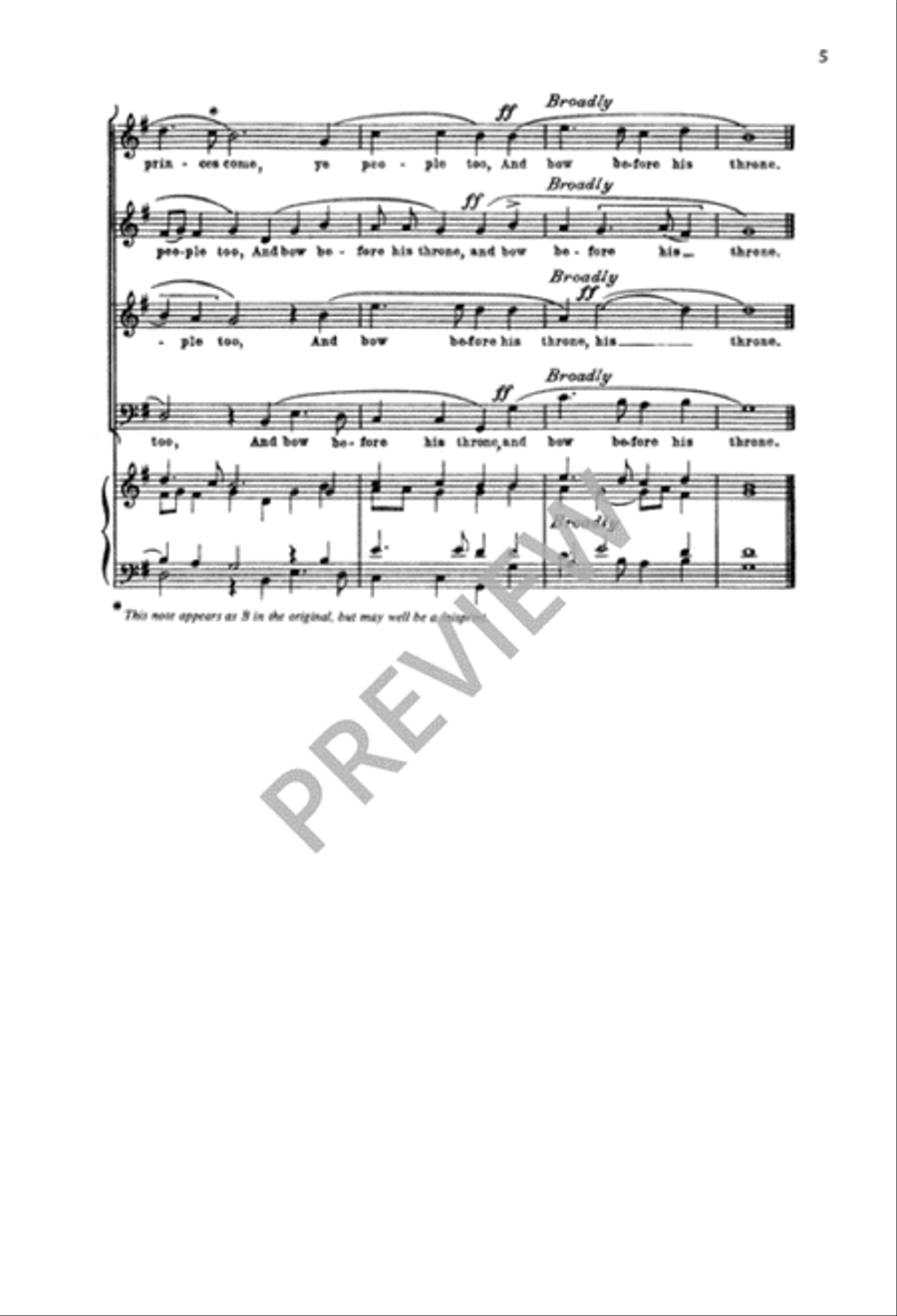 Four Motets 4-Part scores gallery preview page 6