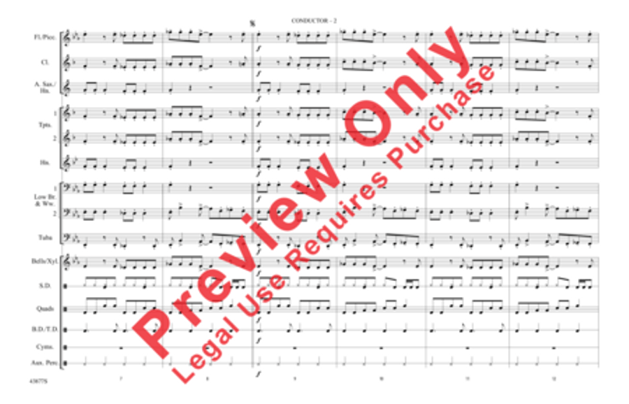 Hello, I Love You Marching Band scores gallery preview page 3