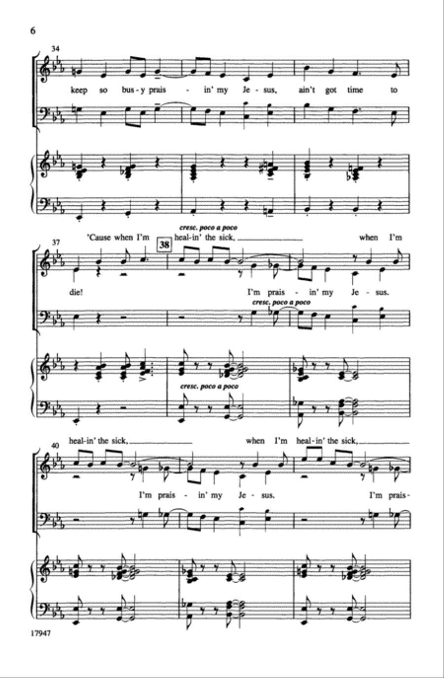 Ain't Got Time to Die (Ain-a That Good News?) 3-Part scores gallery preview page 6