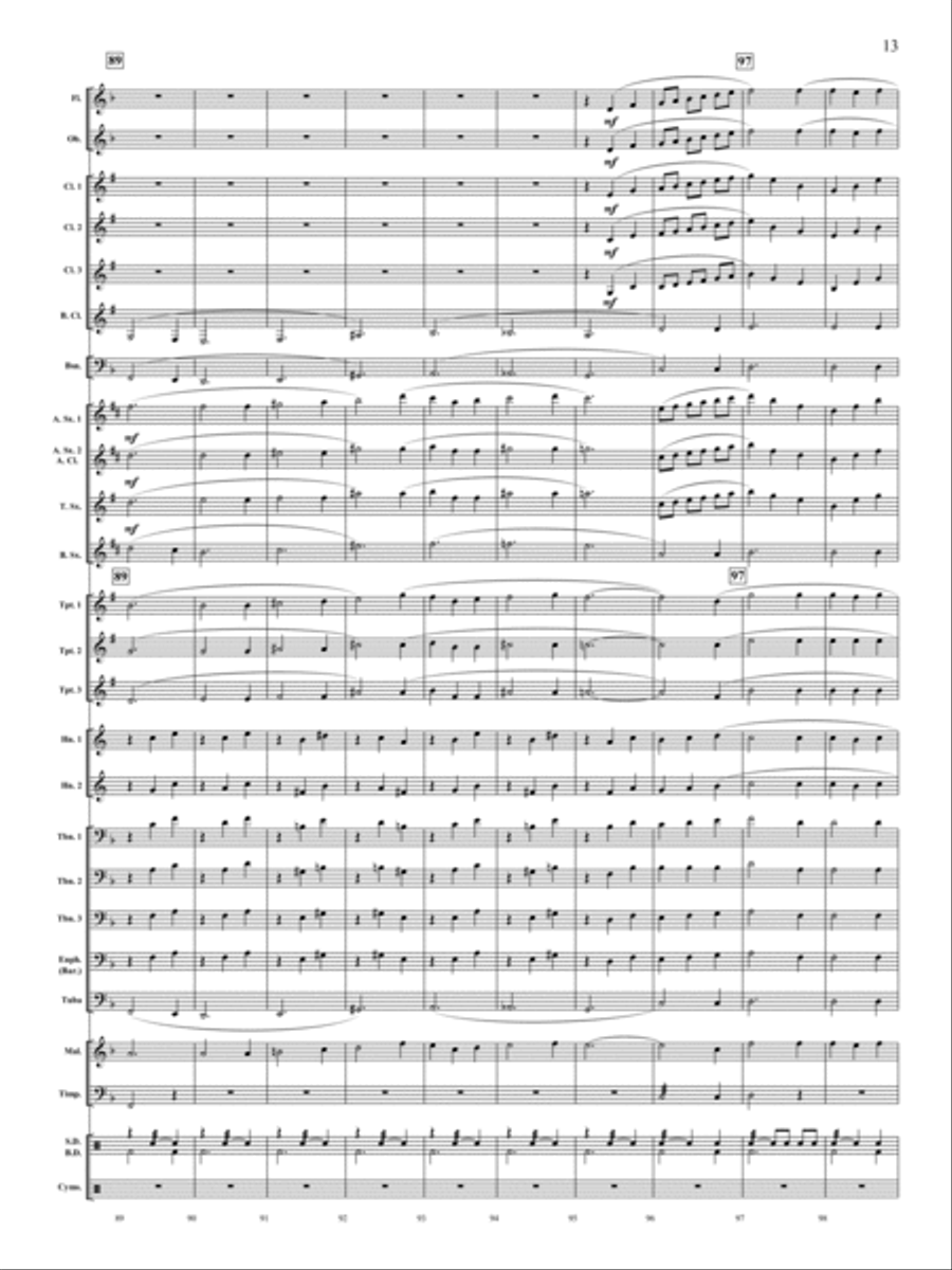 Let There Be Peace On Earth Concert Band scores gallery preview page 12