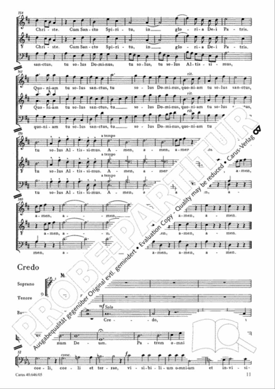Mass in A major Mass in A major STB scores gallery preview page 12