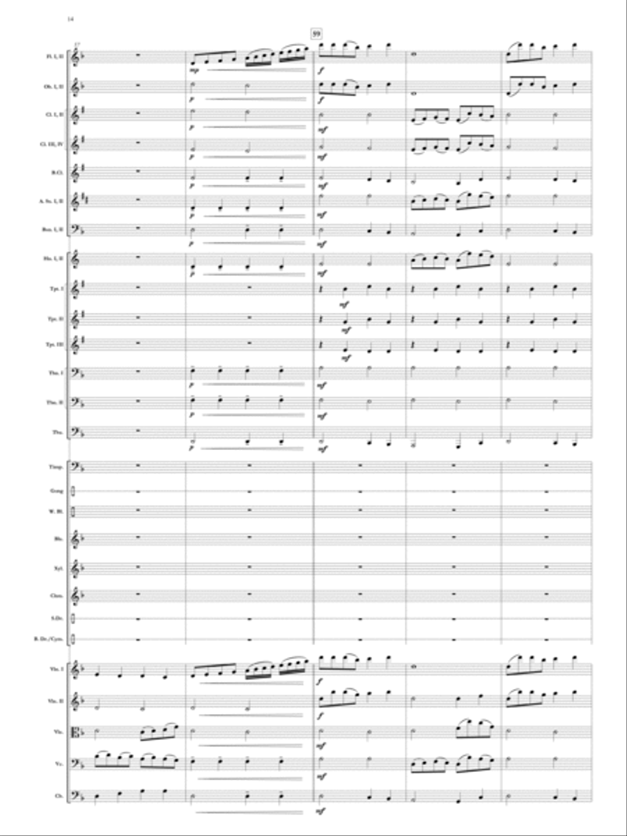 Elegy for Remembrance (September 11, 2001) Orchestra scores gallery preview page 15