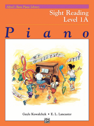 Book cover for Alfred's Basic Piano Course Sight Reading, Level 1A