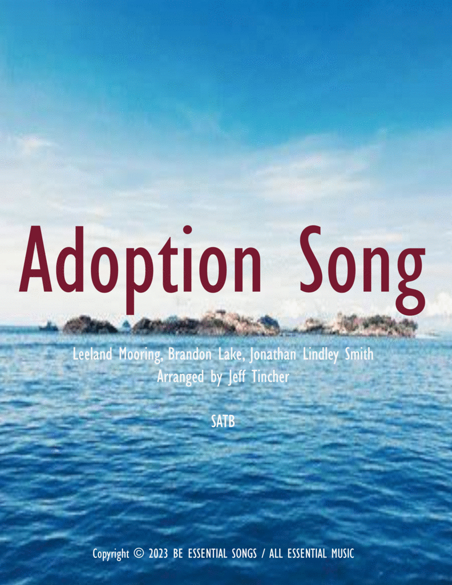 Adoption Song 4-Part scores gallery preview page 1