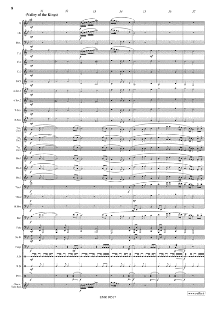 Pyramid Of Cheops Concert Band scores gallery preview page 9