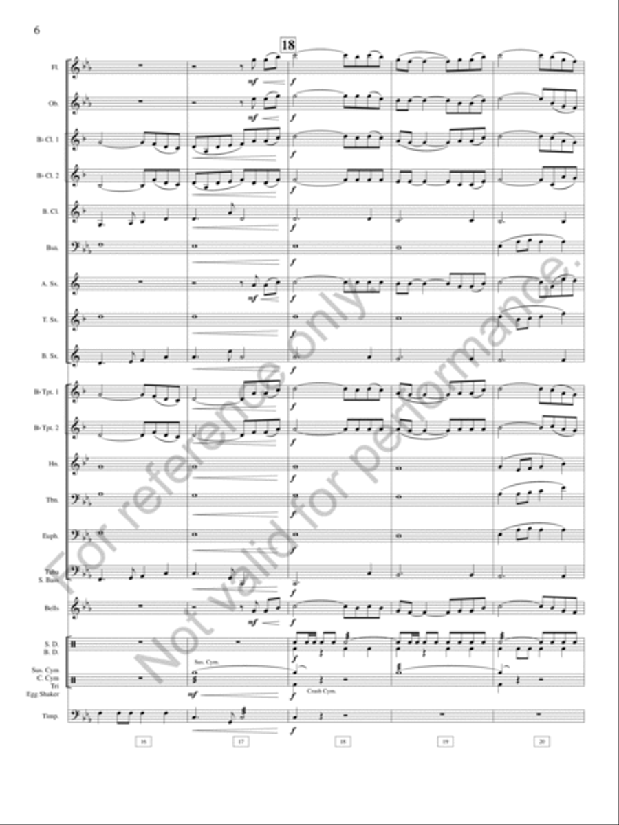 Pioneer Ballads Pioneer Ballads Concert Band scores gallery preview page 7