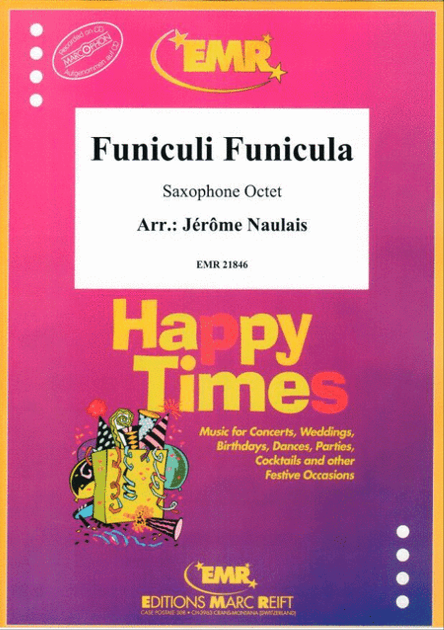 Funiculi Funicula Saxophone Ensemble scores gallery preview page 1