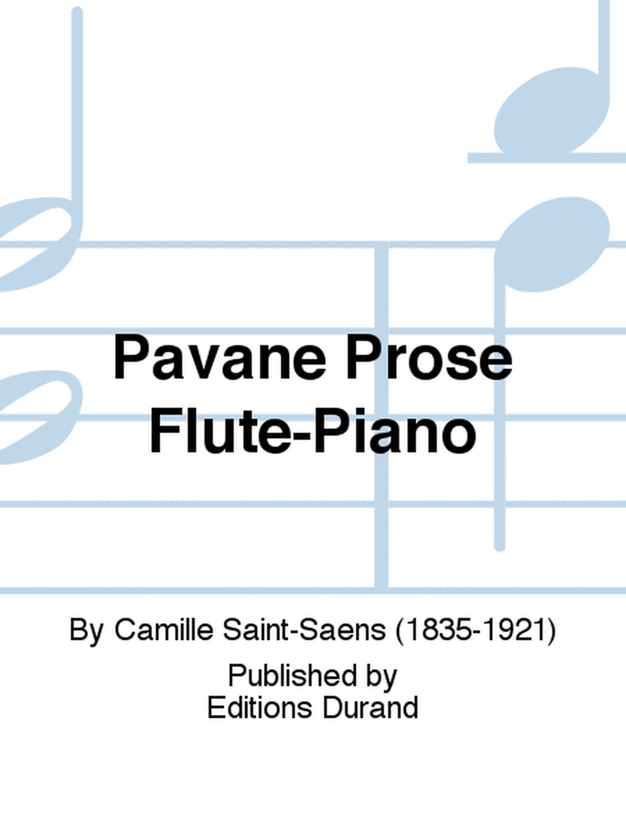 Pavane Prose Flute-Piano