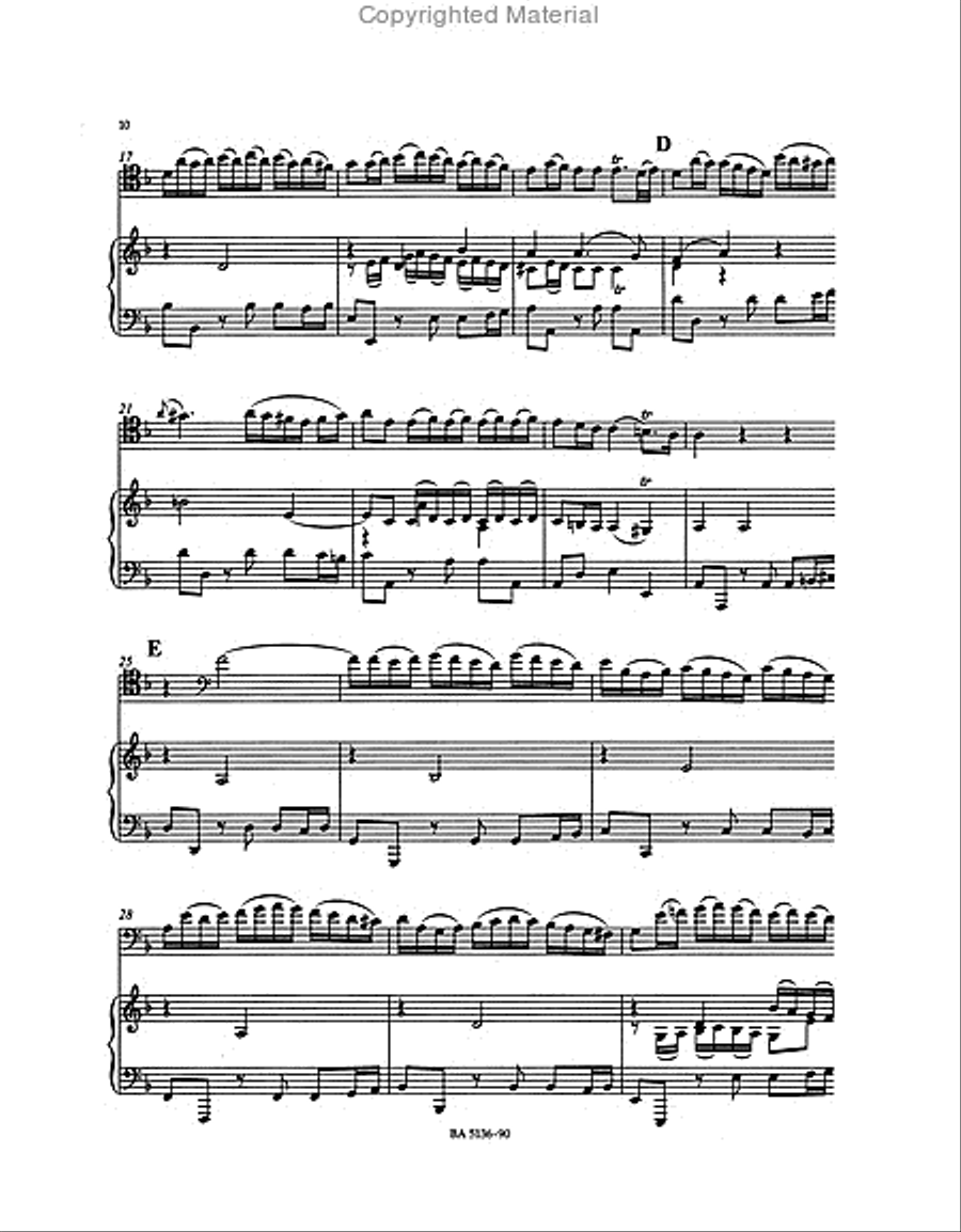 Concerto for Violoncello, Strings and Basso continuo A minor (after BWV 593) Piano scores gallery preview page 4
