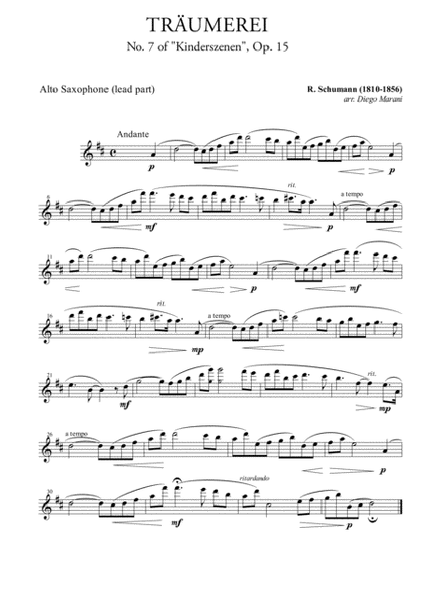 Traumerei from "Album For The Young" for Saxophone Quartet image number null