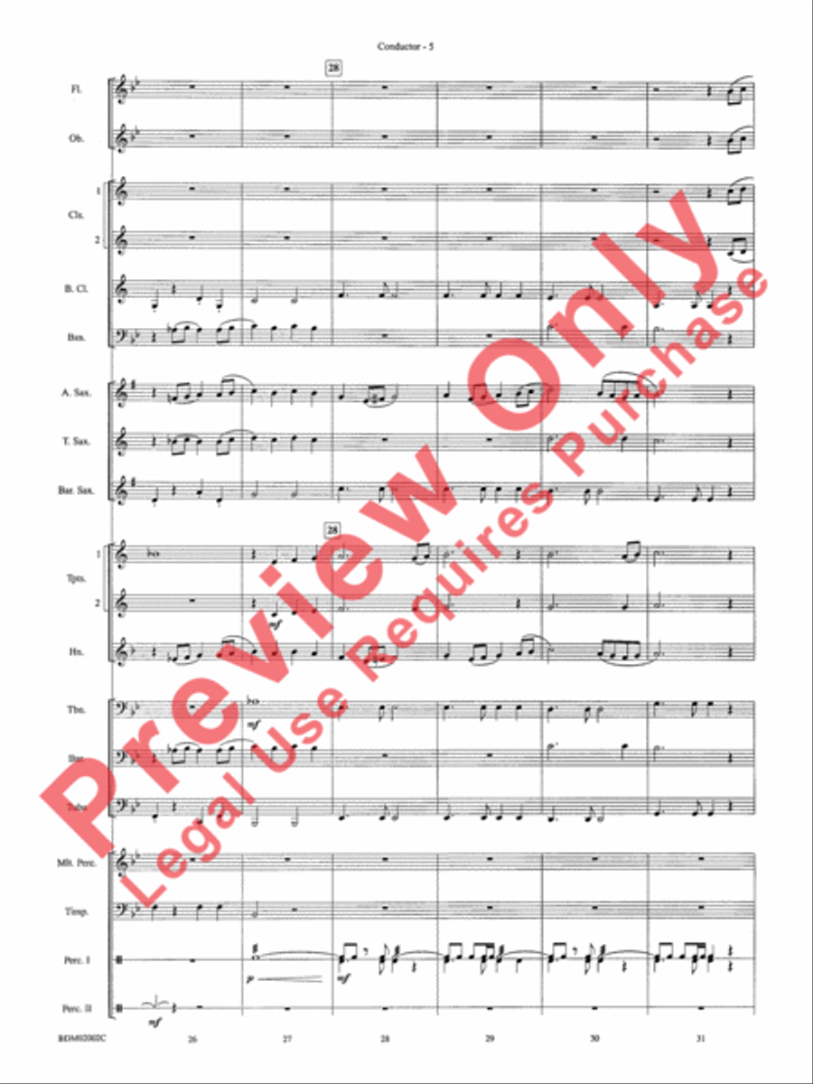 To Honor, Thank and Remember Concert Band scores gallery preview page 8
