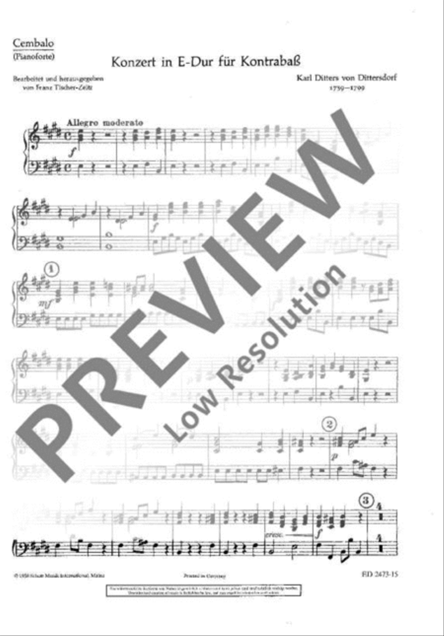 Concerto E Major Concerto E Major Harpsichord scores gallery preview page 2