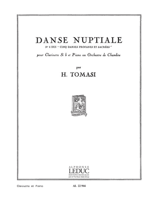 Book cover for Danse Nuptiale (clarinet & Piano)