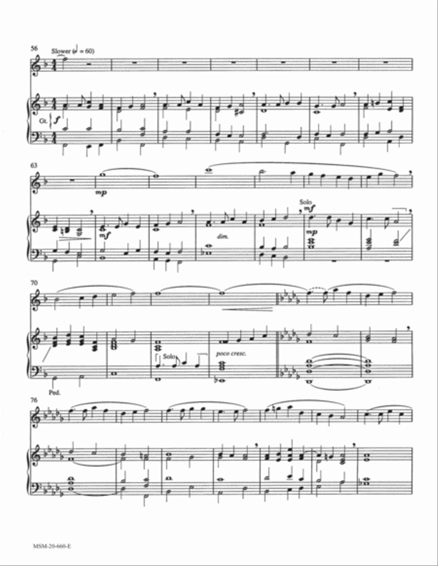 A Thanksgiving Prelude for Flute and Organ Flute Solo scores gallery preview page 3