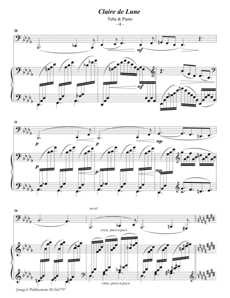 Debussy: Claire de Lune for Tuba & Piano image number null