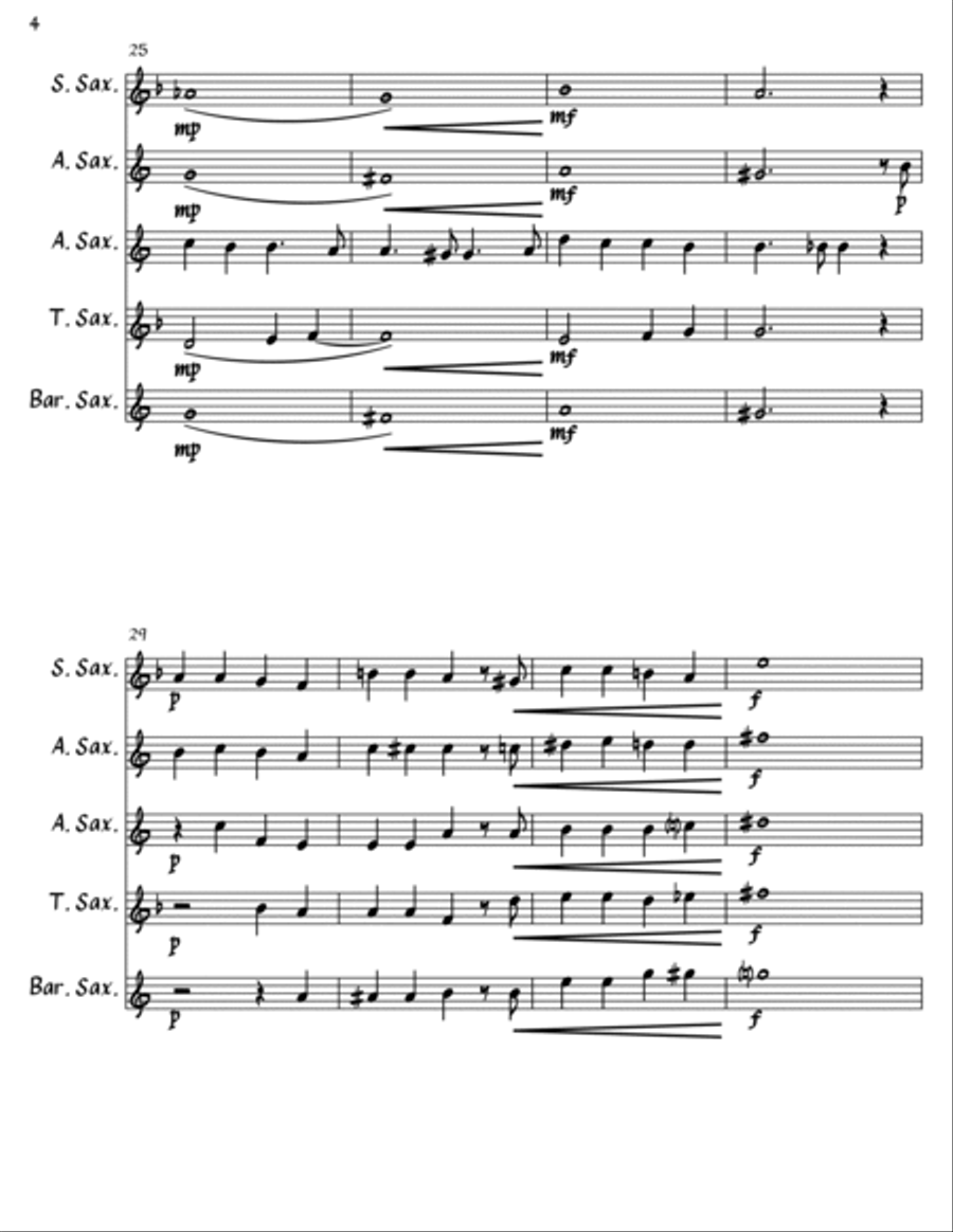 I'll Be Seeing You Woodwind Ensemble scores gallery preview page 4