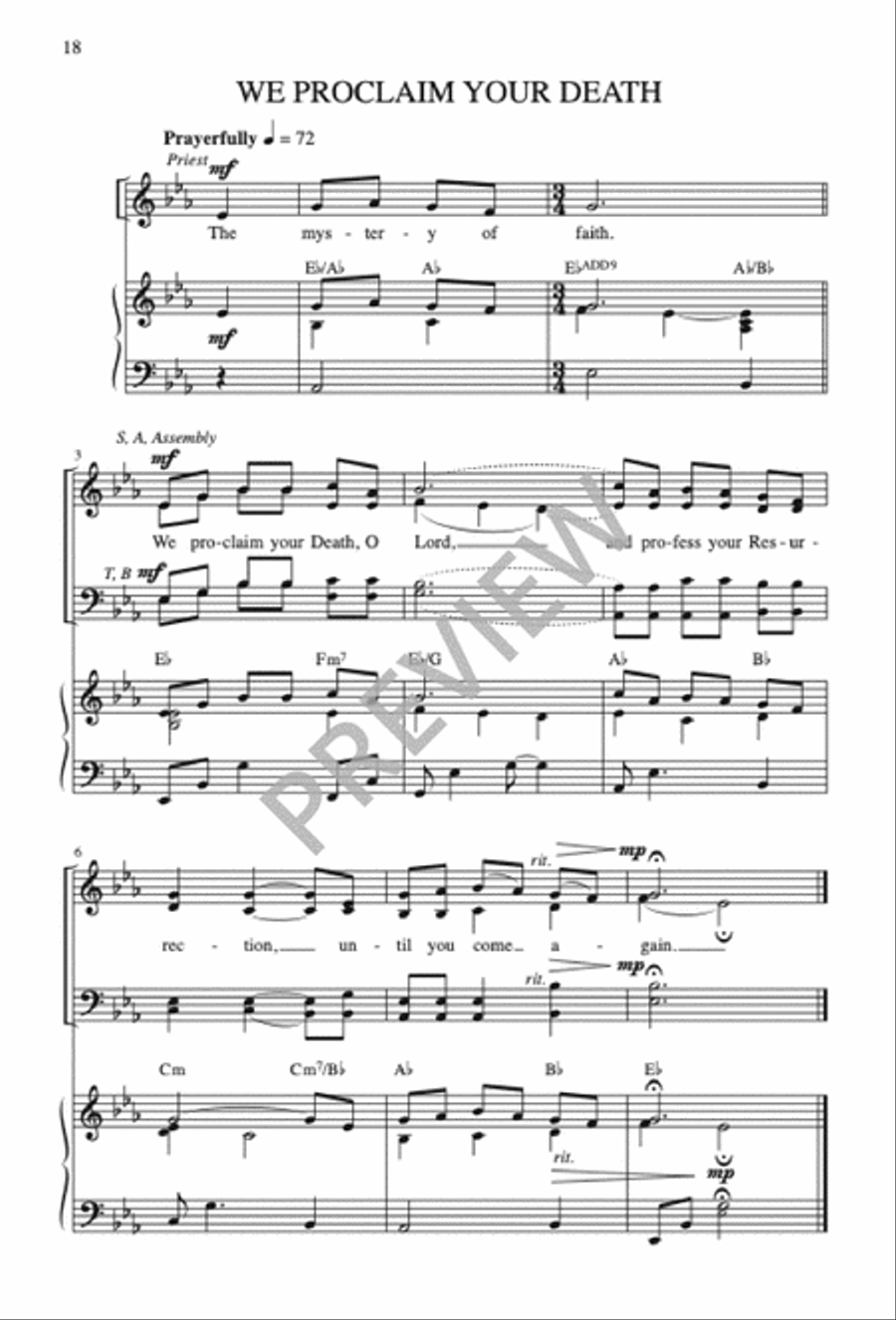 Missa de Lumine Missa de Lumine 4-Part scores gallery preview page 20