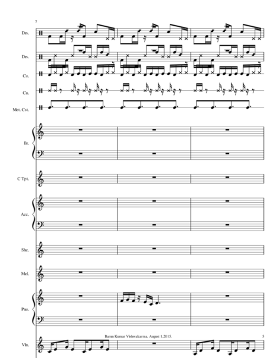 Barun4WaltzFilmDanceMusic Small Ensemble scores gallery preview page 10