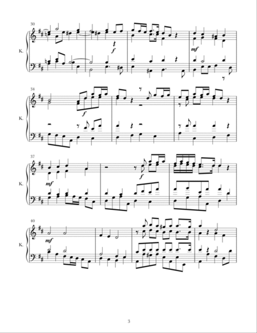 Magnificat in D - Parts Magnificat in D - Parts 4-Part scores gallery preview page 4