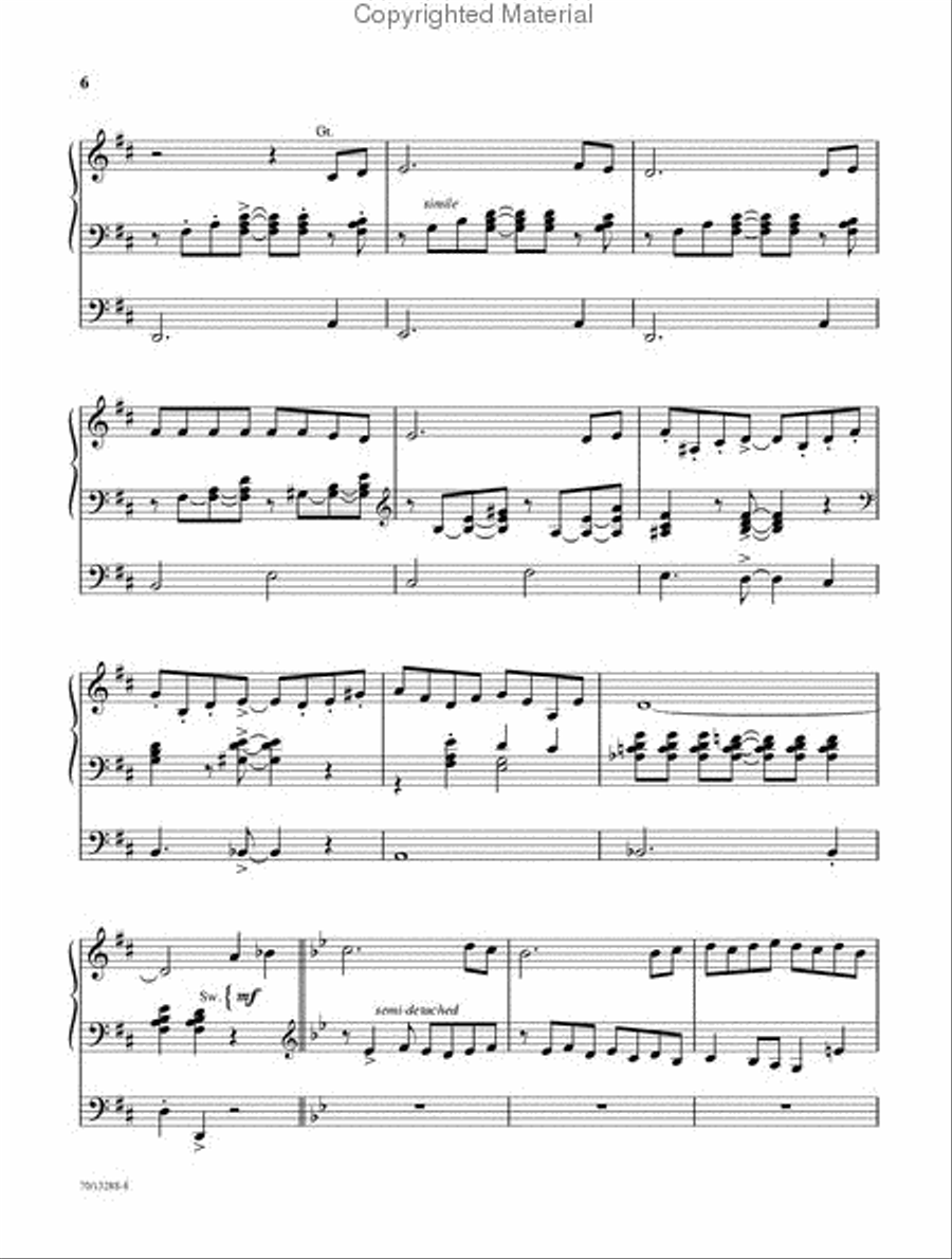 Glory and Praise Organ Solo scores gallery preview page 7