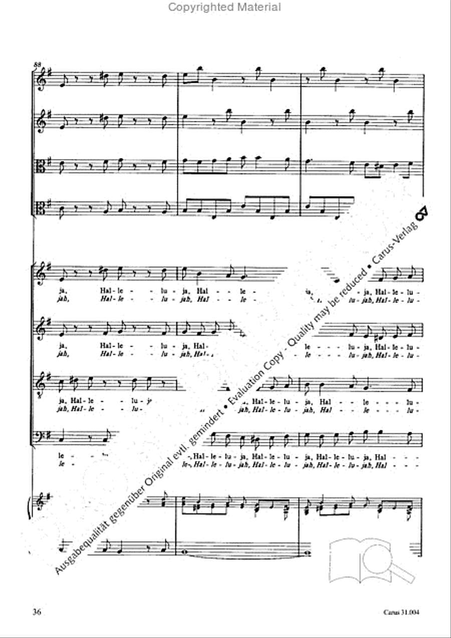 Christ lay in death's cold prison (Christ lag in Todesbanden) 4-Part scores gallery preview page 34