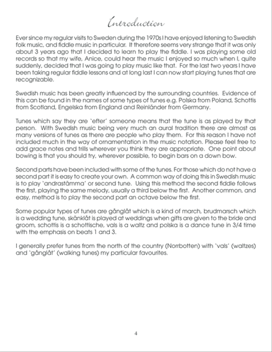Favorite Swedish Fiddle Tunes Violin scores gallery preview page 5