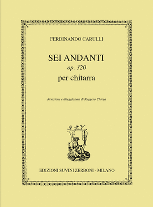 Book cover for Sei Andanti, op. 320
