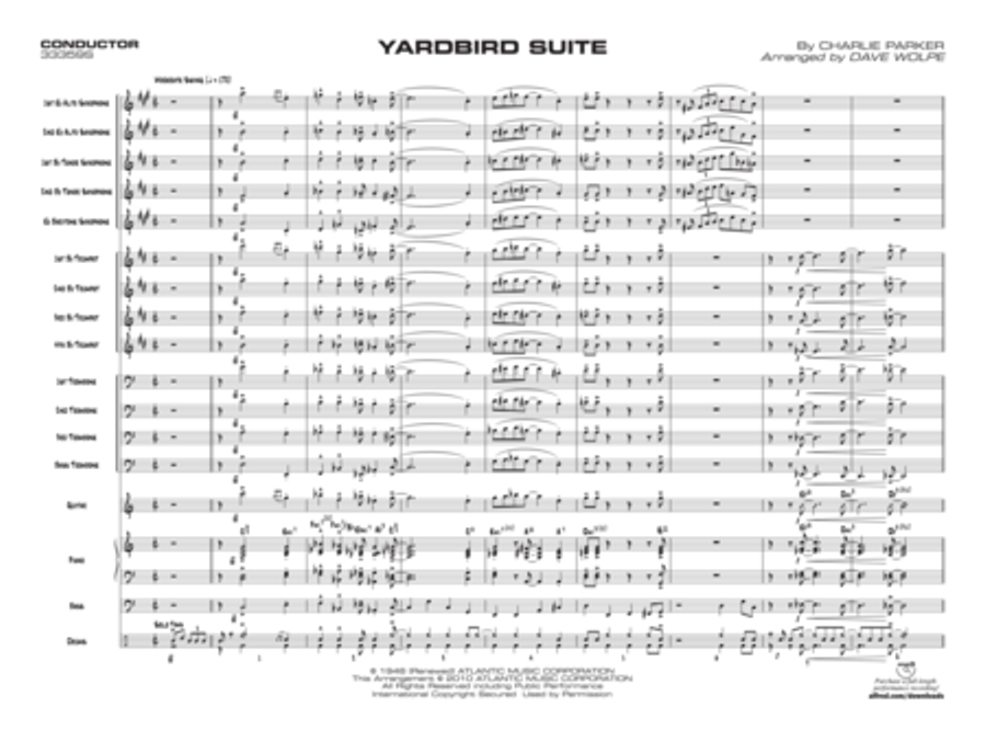 Yardbird Suite Jazz Ensemble scores gallery preview page 18