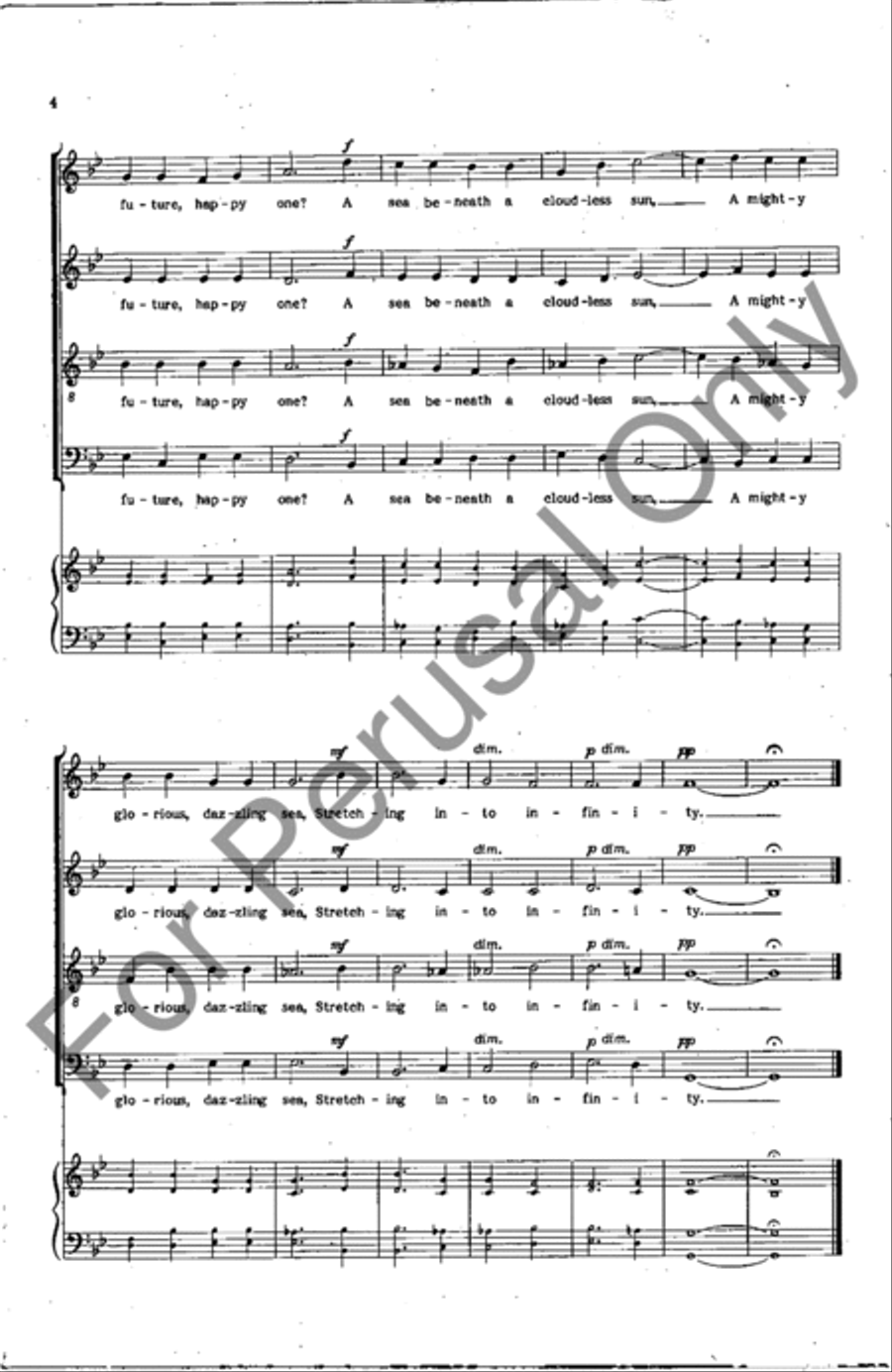 Tell Me, Tell Me 4-Part scores gallery preview page 4