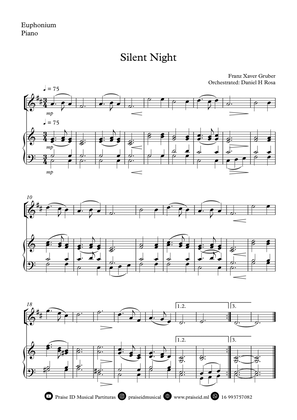 Silent Night - Christmas Carol - Euphonium and Piano