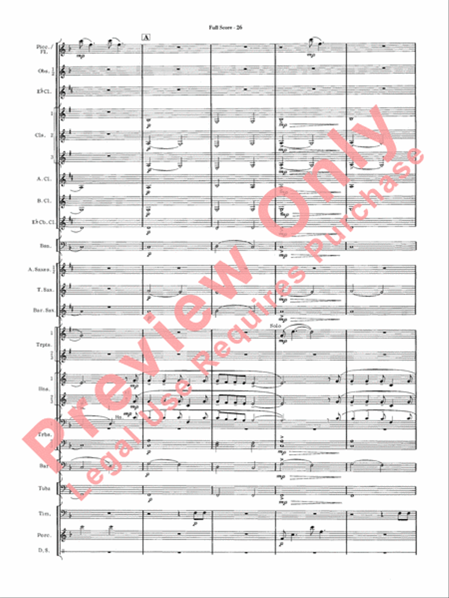 James Bond Suite Concert Band scores gallery preview page 28