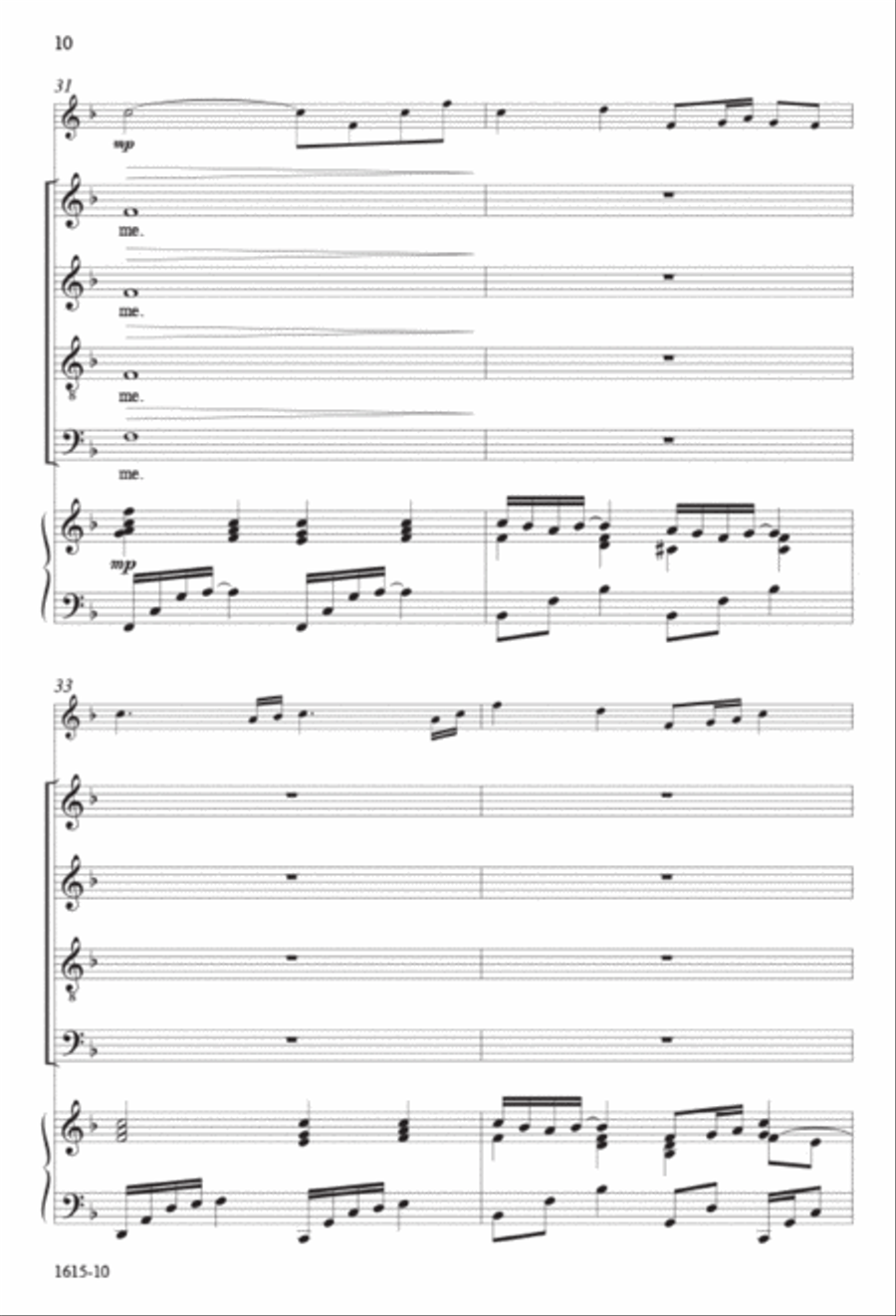 Sing to Me - SATB octavo Sing to Me - SATB octavo 4-Part scores gallery preview page 9