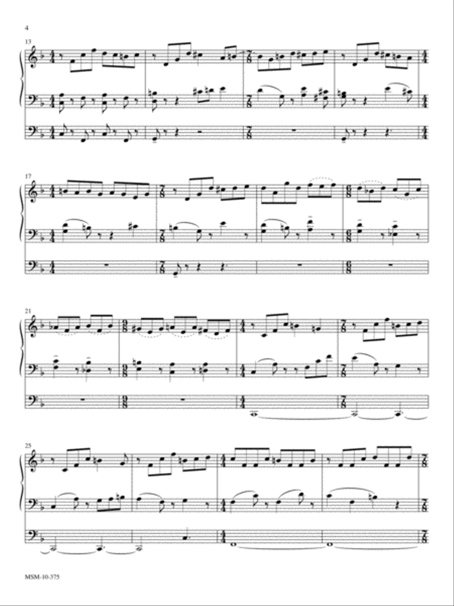 Fantasy on Lobe den Herren Organ scores gallery preview page 3