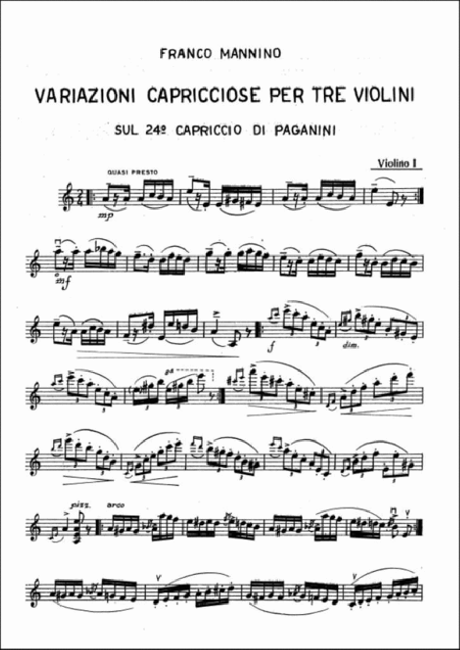 Variazioni capricciose op. 41 Violin scores gallery preview page 2