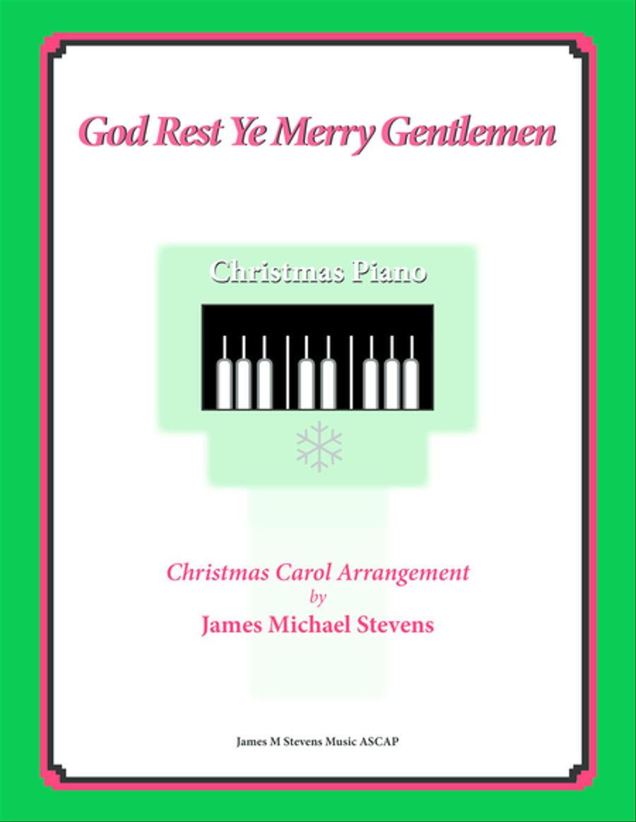 God Rest Ye Merry Gentlemen (Christmas Piano) Piano Solo scores gallery preview page 1