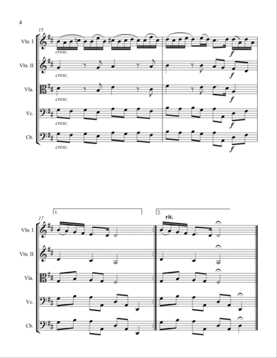Aria Aria String Orchestra scores gallery preview page 4
