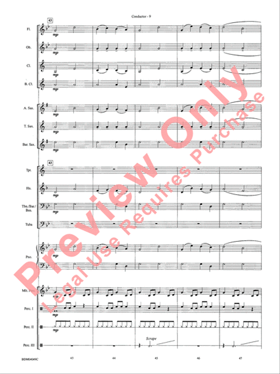 Cameroon Cameroon Concert Band scores gallery preview page 12