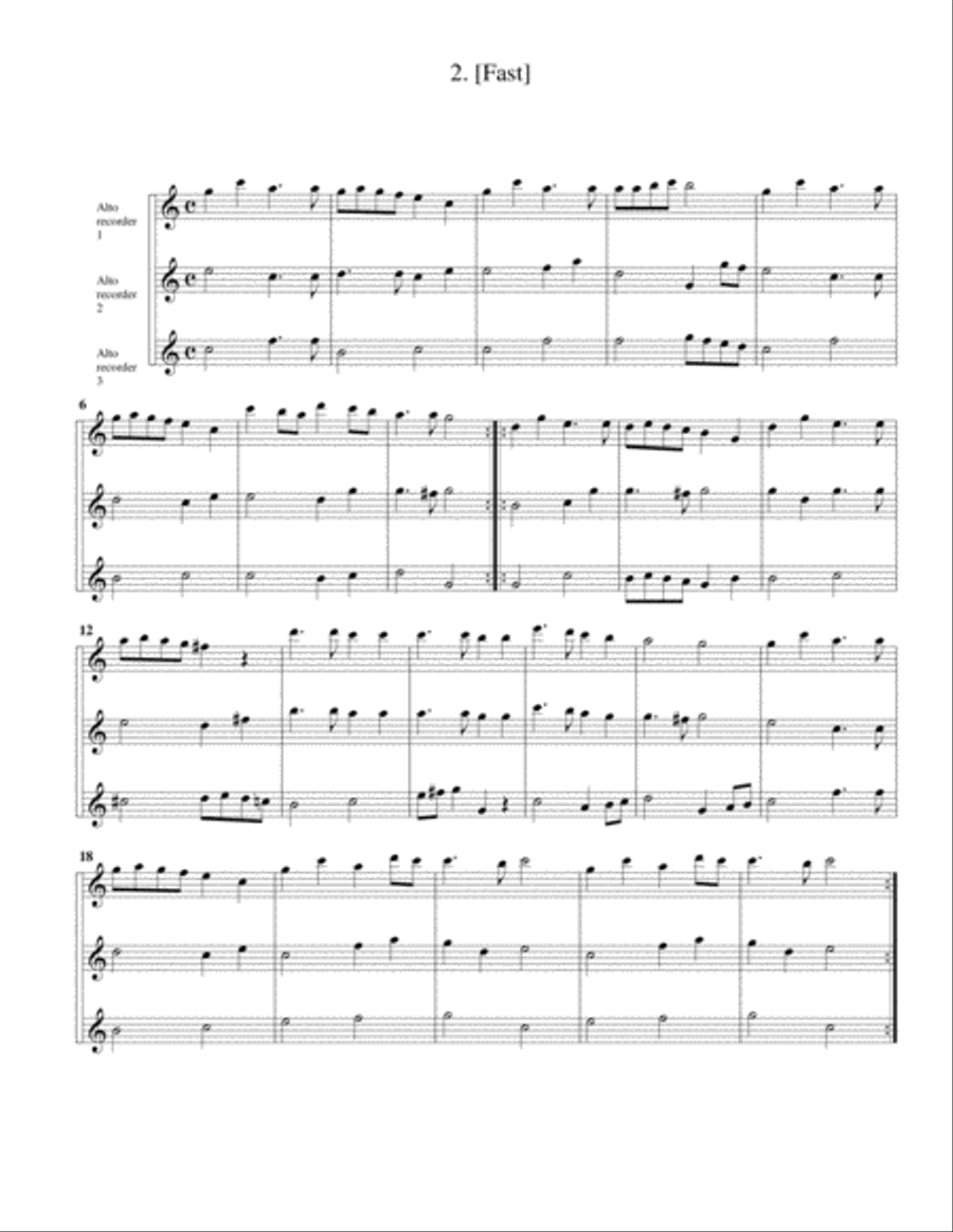 2 suites for 3 Alto recorders Alto Recorder scores gallery preview page 4