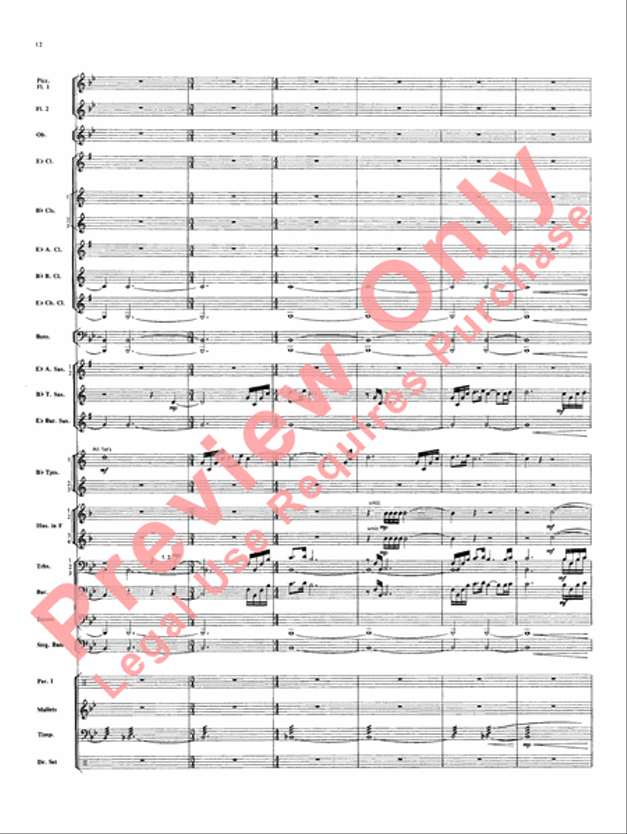 Superman Superman Concert Band scores gallery preview page 13