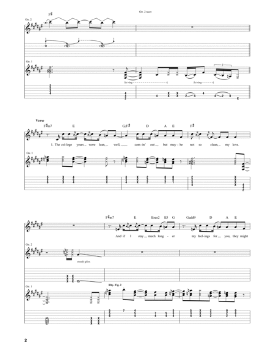 Roulette on sale guitar tab
