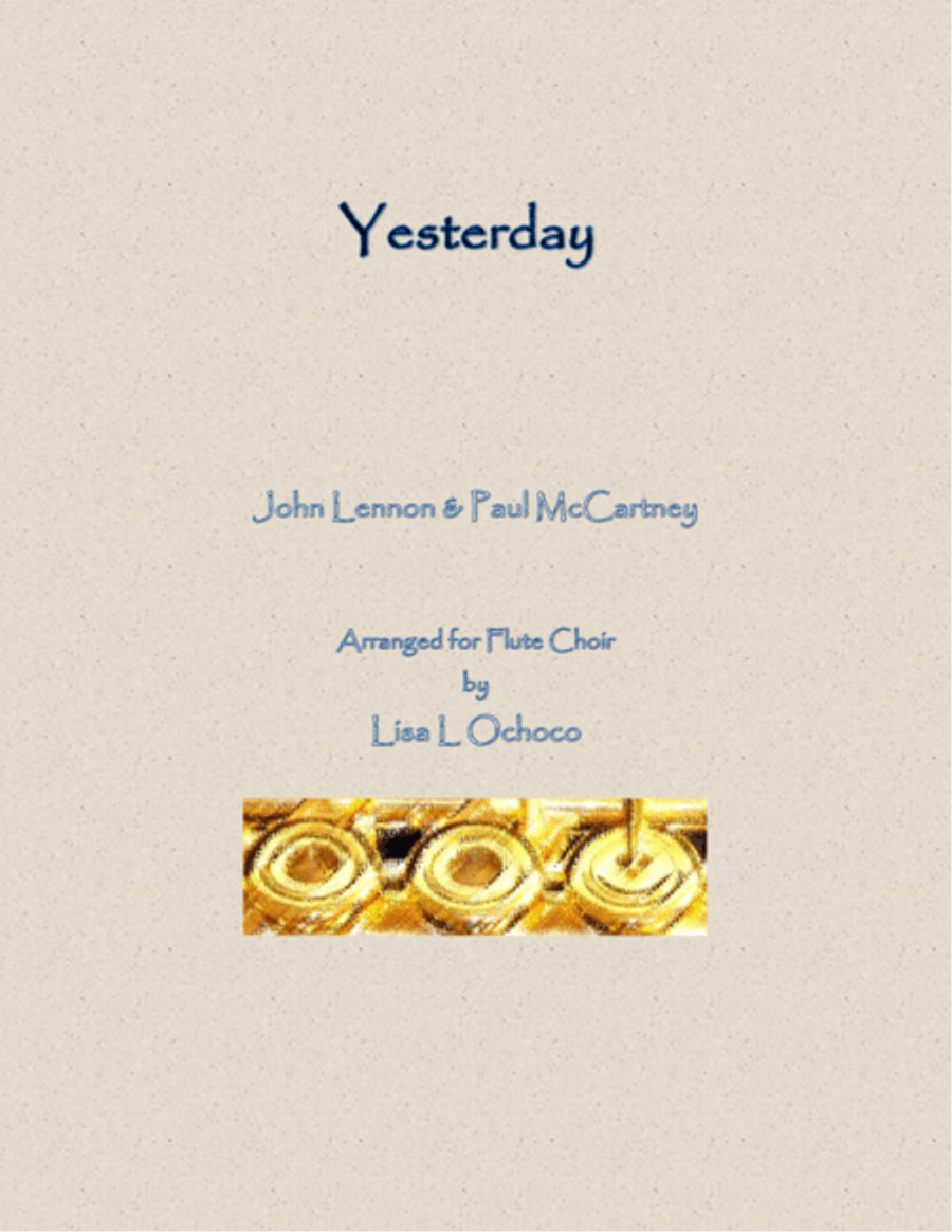 Yesterday Flute Choir scores gallery preview page 1